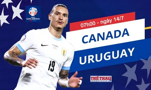 Tranh hạng ba COPA America 2024 > Canada - Uruguay: Lời chia tay đẹp của La Celeste