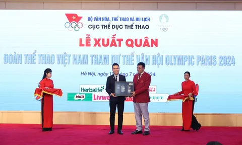 Herbalife Việt Nam đồng hành cùng Ủy ban Olympic Việt Nam tổ chức Lễ xuất quân đoàn Thể Thao Việt Nam tham dự Olympic 2024