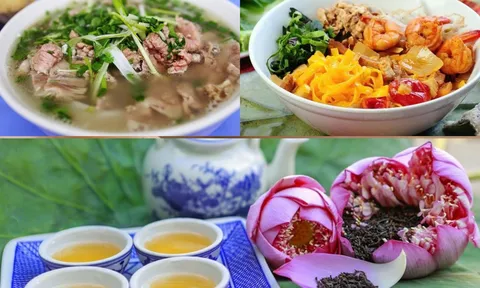 Phở Hà Nội, Phở Nam Định, Tri thức dân gian mỳ Quảng, Nghề ướp trà sen Quảng An được công nhận Di sản văn hóa phi vật thể quốc gia