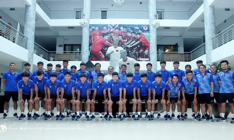 Lãnh đạo VFF gặp gỡ, động viên đội tuyển U20 Việt Nam chuẩn bị tham dự Vòng loại U20 châu Á 2025