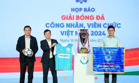 Giải Bóng đá công nhân, viên chức Việt Nam 2024 có giải thưởng gần 1 tỷ đồng