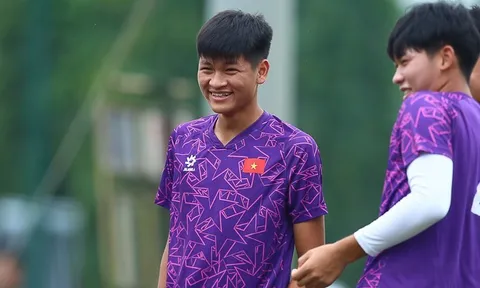 Tiền đạo Nguyễn Văn Bách đặt mục tiêu ghi bàn trong các trận đấu tại Vòng loại U17 châu Á 2025