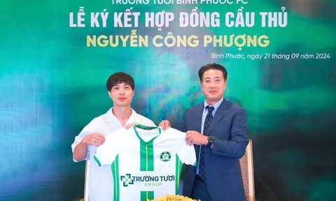 Công Phượng gia nhập Trường Tươi Bình Phước FC