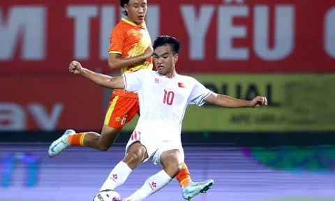 Vòng loại giải Bóng đá U20 châu Á 2025: Công Phương giúp U20 Việt Nam thắng đậm