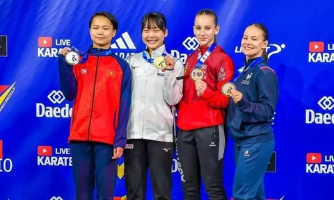 Giải Karate trẻ thế giới 2024: Võ sĩ Nguyễn Mai Quỳnh Anh giành huy chương bạc
