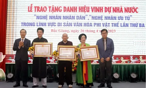 Điều chỉnh thời gian hoàn thành công tác xét tặng danh hiệu "Nghệ nhân nhân dân", "Nghệ nhân ưu tú" trong lĩnh vực di sản văn hóa phi vật thể lần thứ tư