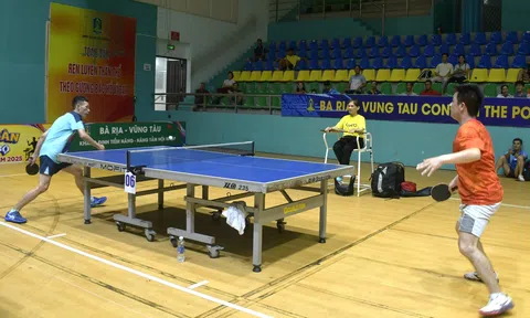 280 vận động viên tranh tài giải Bóng bàn các câu lạc bộ tỉnh Bà Rịa - Vũng Tàu năm 2025