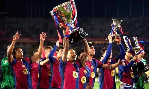 Barcelona thua trận trong ngày mừng chức vô địch La Liga, Mbappe tiến gần danh hiệu Vua phá lưới