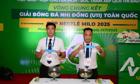 Họp báo và bốc thăm Vòng chung kết Giải Bóng đá Nhi đồng (U11) toàn quốc 2025