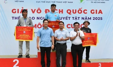 TP.HCM 1 xếp thứ nhất toàn đoàn môn Bắn cung tại Giải vô địch quốc gia Thể thao Người khuyết tật năm 2025