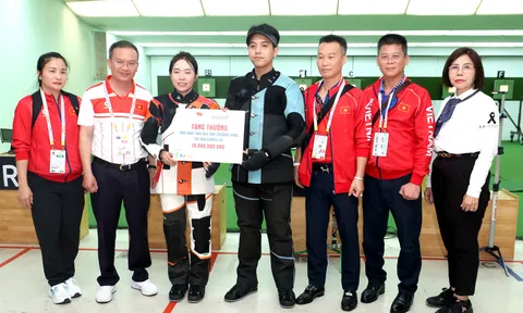 Môn Bắn súng SEA Games 33: Lê Thị Mộng Tuyền và Nguyễn Tâm Quang giành huy chương vàng