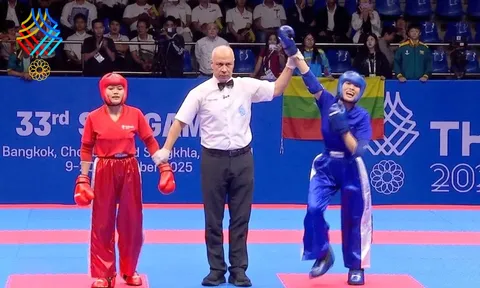 Môn Kickboxing SEA Games 33: Hoàng Thị Thùy Giang mang về tấm huy chương vàng thứ 42 cho Đoàn Thể thao Việt Nam