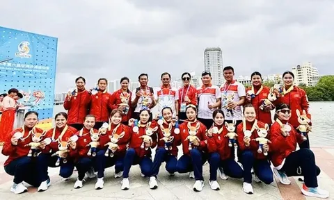 Môn Đua thuyền truyền thống nữ - ABG6: Đội tuyển Việt Nam giành huy chương bạc