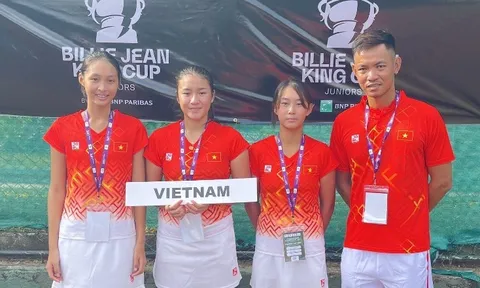 Đội tuyển trẻ tennis nữ Việt Nam dự chung kết vòng loại Junior Billie Jean King Cup 2022