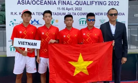 Trẻ tennis nam Việt Nam áp đảo Thái Lan tại Chung kết Vòng loại giải Junior Davis Cup
