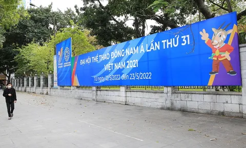 Hà Nội trang trí đường phố chào đón sự kiện SEA Games 31
