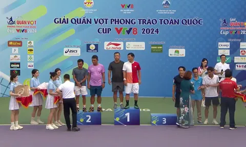 Kết thúc giải Quần vợt phong trào toàn quốc Cúp VTV8 2024