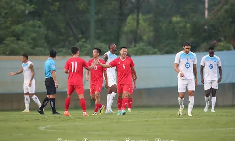 Đội tuyển Việt Nam: Thái Sơn, Vĩ Hào ghi bàn, người vui nhất là huấn luyện viên Kim Sang-sik