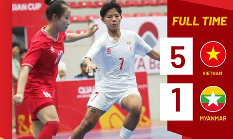 Vòng loại Futsal nữ châu Á 2025: Việt Nam thắng thuyết phục Myanmar