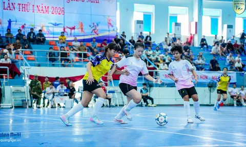 Hấp dẫn môn Futsal Đại hội Thể dục thể thao tỉnh Quảng Ngãi lần thứ I