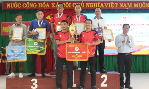 Lâm Đồng: Bế mạc Đại hội Thể dục thể thao phường Hàm Thắng