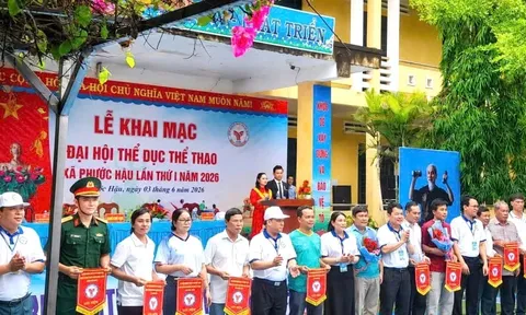 Khai mạc Đại hội Thể dục thể thao xã Phước Hậu lần thứ I năm 2026
