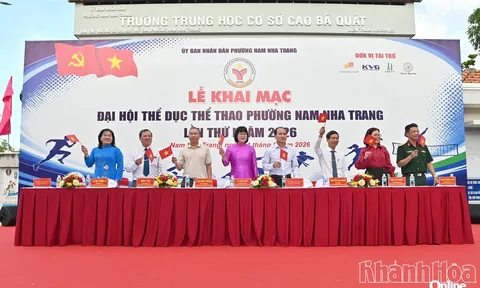 Khánh Hòa: Khai mạc Đại hội Thể dục thể thao phường Nam Nha Trang lần thứ I