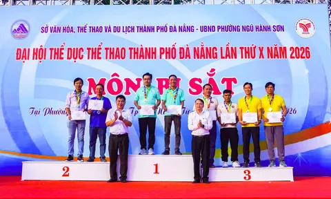 Phường Hải Châu giành giải nhất toàn đoàn môn Bi sắt Đại hội Thể dục thể thao thành phố Đà Nẵng lần thứ X