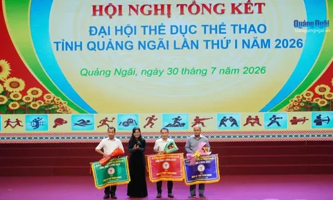 Hơn 1.400 vận động viên giành huy chương tại Đại hội Thể dục thể thao tỉnh Quảng Ngãi lần thứ I năm 2026
