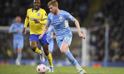 Man City - Brighton > 3-0: Lấy lại ngôi đầu