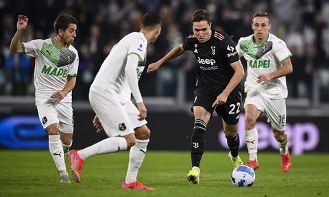Vòng 34 Serie A > Sassuolo - Juventus (1 giờ 45 ngày 26/4): Ưu tiên hoàn thành nhiệm vụ tốp 4