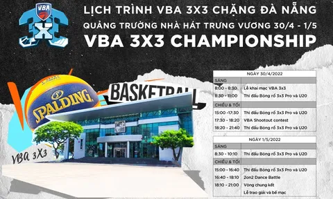 VBA tiếp nhiệt cho Đà Nẵng bằng "ngày hội" bóng rổ  3x3 vào dịp 30/4