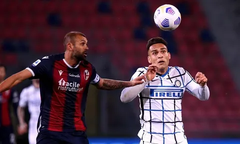 Đá bù Vòng 20 Serie A > Bologna - Inter Milan (1 giờ 15 ngày 28/4): Giành lại ngôi đầu