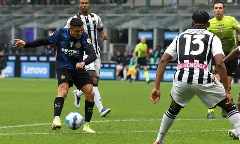Vòng 35 Serie A > Udinese - Inter Milan (23 giờ ngày 1/5): Áp lực khổng lồ với "nửa xanh" thành Milan