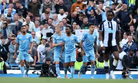 Man City - Newcastle > 5-0: Trở lại đỉnh bảng