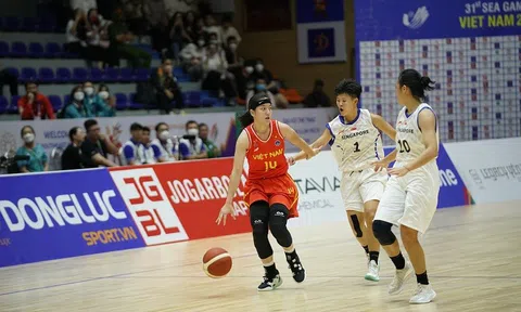 Đội tuyển bóng rổ nữ 5x5 Việt Nam thắng nhẹ Singapore trong trận ra quân SEA Games 31