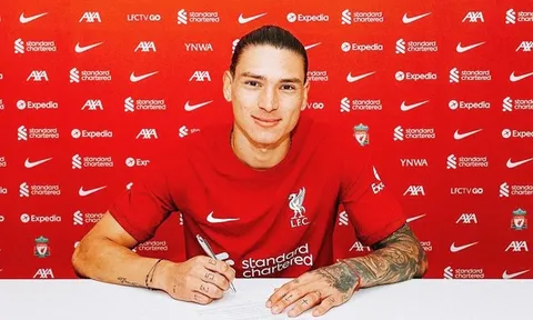 Liverpool chính thức công bố thương vụ Darwin Nunez