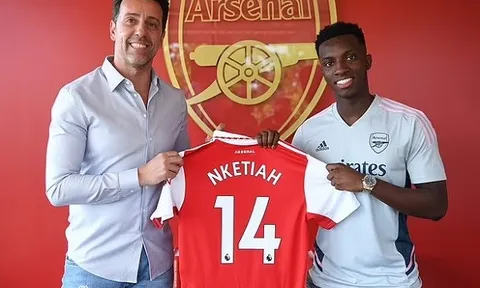 Huấn luyện viên Mikel Arteta lên tiếng về hợp đồng mới của Eddie Nketiah