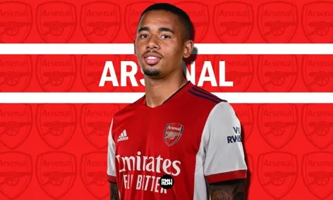 Gabriel Jesus lần đầu tiên khoác áo Arsenal