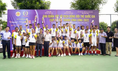 Bế mạc giải Quần vợt vô địch đồng đội trẻ Cúp Phước Thành IV - Vĩnh Long 2022