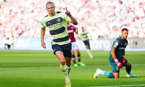 West Ham - Man City > 0-2: Haaland ra mắt hoành tráng