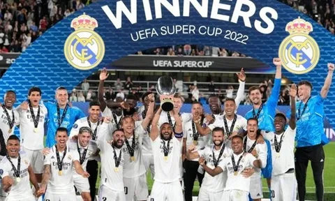 Real Madrid giành Siêu Cúp châu Âu thứ 5