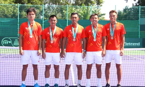 Đội tuyển quần vợt Việt Nam giành ngôi Á quân nhóm 3 Davis Cup 2022