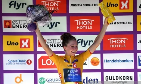 Cecilie Uttrup Ludwig làm nên cuộc lật đổ Áo vàng ngoạn mục trên đỉnh Norefjell