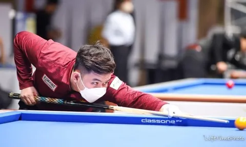 Bao Phương Vinh tiếp tục gây 'sốc' tiến vào vòng knock out giải Billiard Seoul