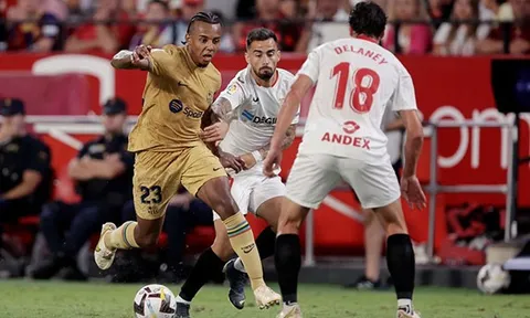 Sevilla - Barcelona > 0-3: Ngày về như mơ của Kounde