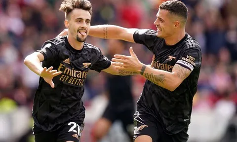 Brentford - Arsenal > 0-3: Trở lại ngôi đầu