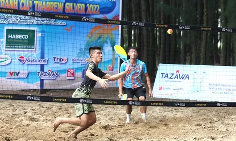 Ngày thi đấu thứ hai giải Quần vợt bãi biển vô địch quốc gia năm 2022