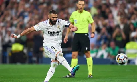 Real Madrid - Osasuna > 1-1: Benzema sút hỏng phạt đền khiến "Kền kền trắng" mất ngôi đầu
