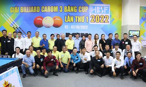 Khai mạc giải Billiard Carom 3 băng - Cúp HBSF lần thứ nhất năm 2022